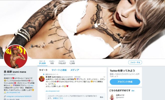 ツイッター（@izumana0629）
