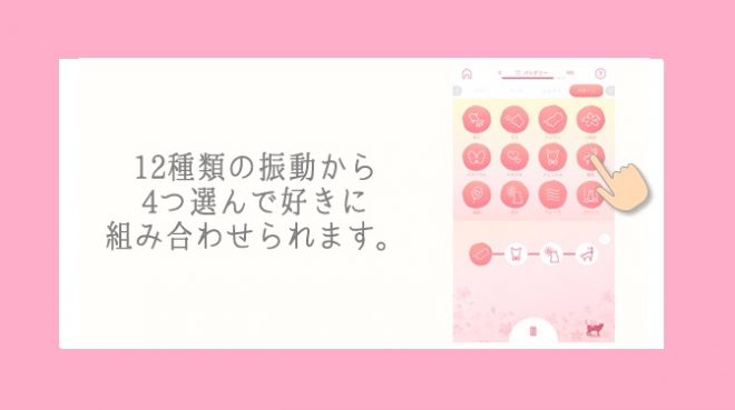 12種類の振動から4つを組み合わせられる