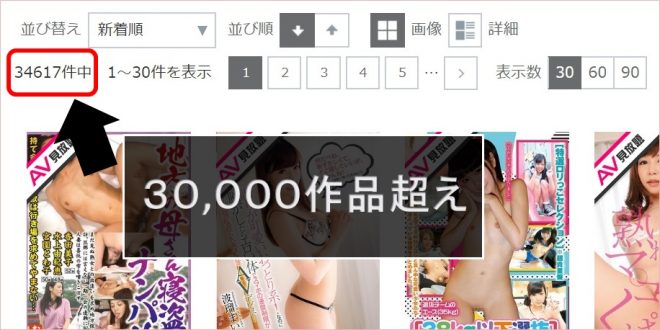 楽天TVの（RakutenTV）のメリット 見放題のAVは30,000本以上