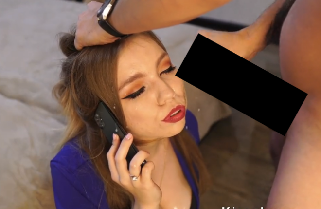 7位:夫と電話中にバックでガン突きされるロシア美女2