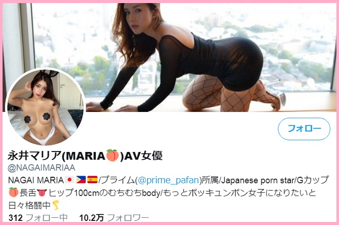 ツイッター（@NAGAIMARIAA）