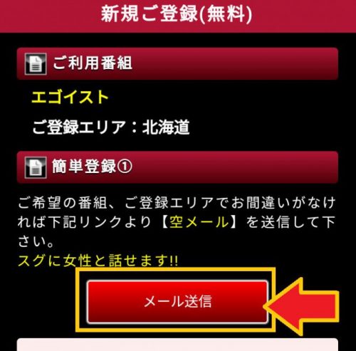 エゴイスト登録手順3