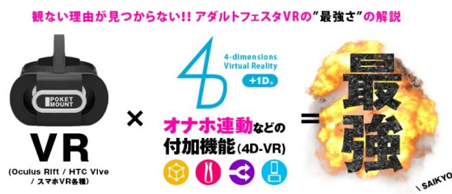 オナホと連動する「+1D」※アダルトフェスタVR限定