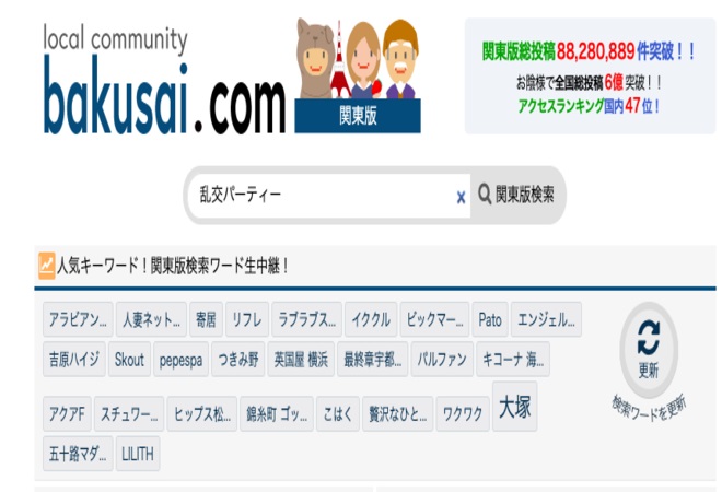 掲示板サイトから主催者にコンタクトを取る2
