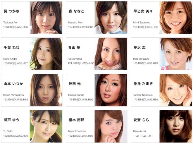 エイトマン所属AV女優