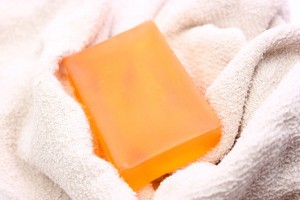 ソープとタオル