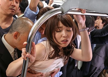 AV女優碧しのプライベート痴漢