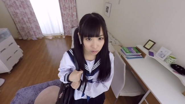 【VR】勃起をさせて笑みを浮かべる。痴女っ子ローリータ。前編 栄川乃亜 サンプル画像5