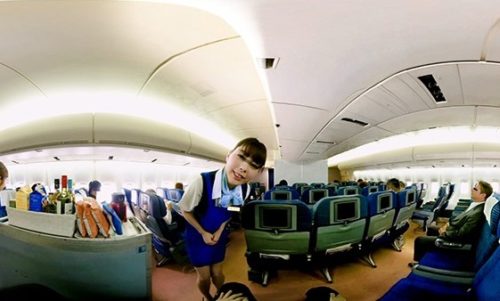 【3DVR360】「男ならこんな場所で射精したい!仕事中のCAの前で勃起チ○ポを見せつけたらヤってくれた!」2